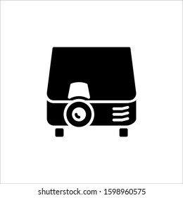Projector Presentation Vector Solid Icon Eps10