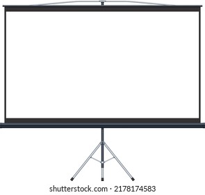 Projector screen frame business presentation