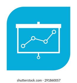 Projector screen with graph