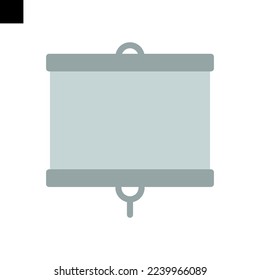 projector screen icon logo flat style vector