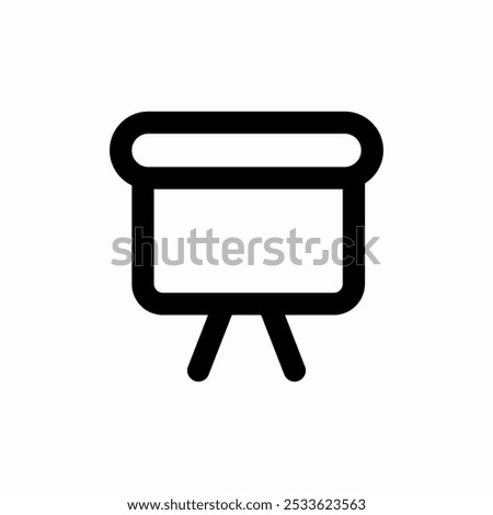 projector screen icon sign vector