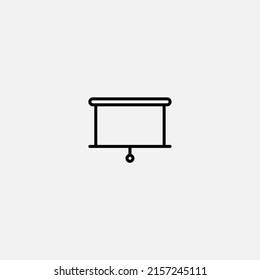 Projector screen icon sign vector,Symbol, logo illustration for web and mobile