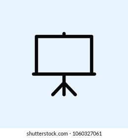 Projector screen icon vector