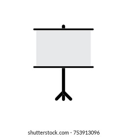 Projector screen icon. Vector.