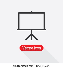 Projector Screen Icon Vector Illustration Eps10