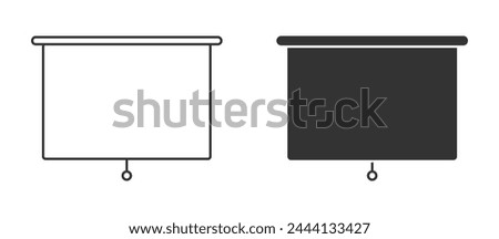 Projector screen icon. Vector illustration.