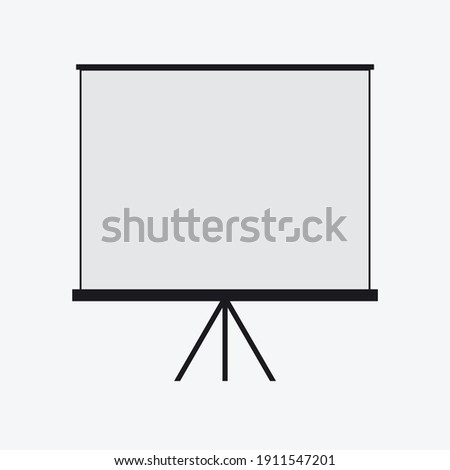 Projector screen for presentations Vector image