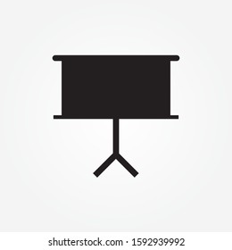 Projector screen sign icon vector