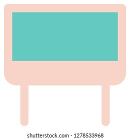Projector screen symbol, logo illustration, EPS 10 Vector, flat icon