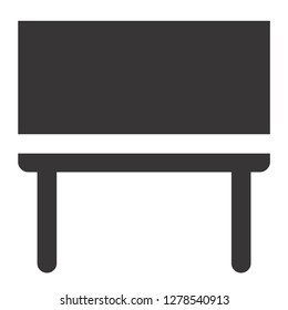 Projector screen symbol, logo illustration, EPS 10 Vector