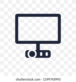 Projector Screen transparent icon. Projector Screen symbol design from Cinema collection. Simple element vector illustration on transparent background.