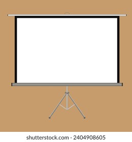 Projector screen with  tripod stand