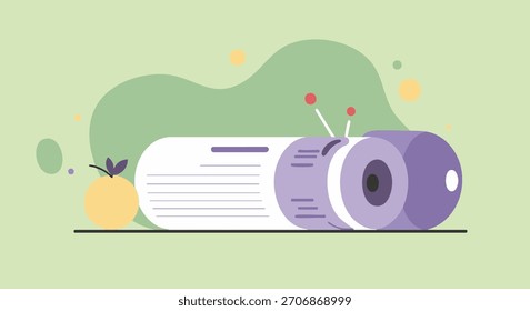 Projector se sienta listo para una presentación de su diseño elegante y estética moderna que sugiere la innovación y el avance tecnológico perfecto para ilustrar conceptos relacionados con el negocio del entretenimiento cinematográfico