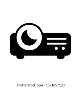 projector vector  glyph flat  icon 