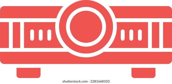 Projector vector icon. Can be used for printing, mobile and web applications.