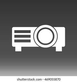 Projector Vector Icon Illustration