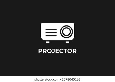 Projector Vector, Icon Or Logo Sign Isolated Symbol Illustration
