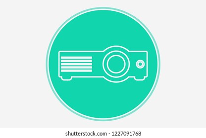 Projector vector icon sign symbol