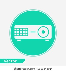 Projector vector icon sign symbol