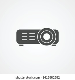 Projector vector icon sign symbol