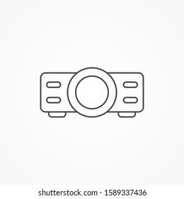 Projector vector icon sign symbol