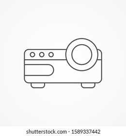 Projector vector icon sign symbol