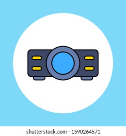 Projector vector icon sign symbol