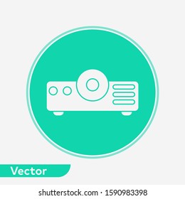 Projector vector icon sign symbol