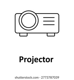 Projector Vector icon which can easily modify or edit
