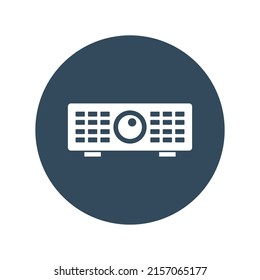 Projector Vector icon which is suitable for commercial work and easily modify or edit it

