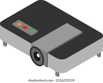 projector Vector illustration on a transparent background. Premium quality symmbols. Vector line flat icons for concept and graphic design.