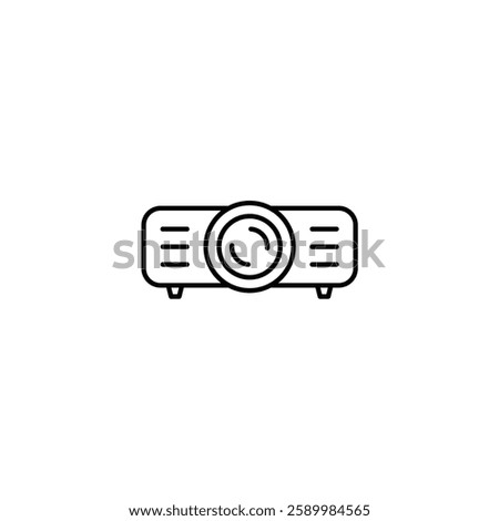 Projector Vector line icon icons design