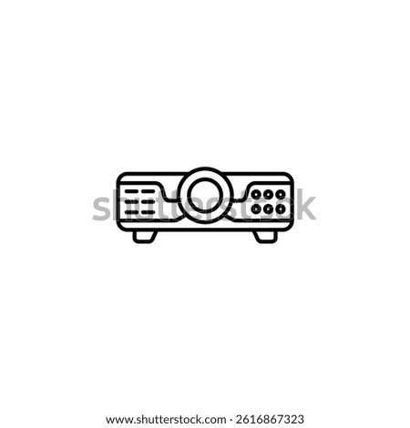 Projector vector line icon icons design