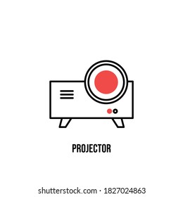 Vektorsymbol des Projektors