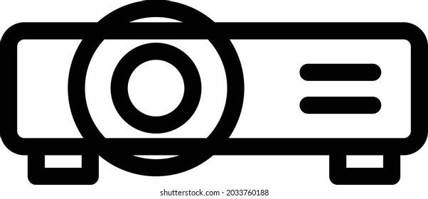 projector vector thin line icon