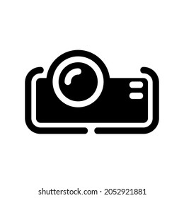 Projector vector,simple icon, symbol, pictogram design, Presentation.