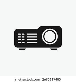 Projector, Video Presentation, Portable Projector, Video Projector, Conference Projector vector 