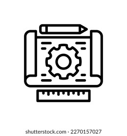 Projects icon in vector. Logotype