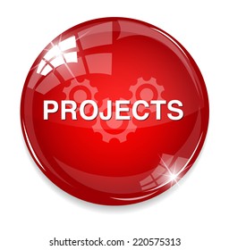 Projects icon with white design
