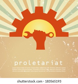 Proletariat vector poster