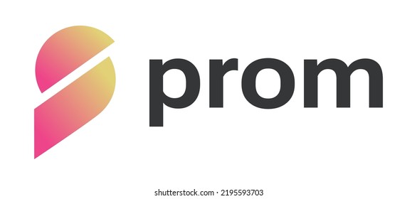 Prom (PROM) crypto currency coin logo and symbol vector technology banner and background illustration