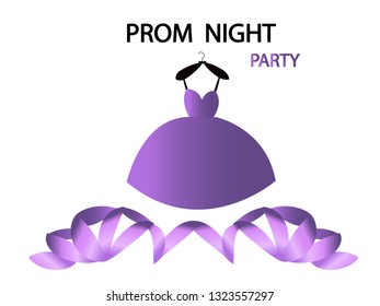 Prom night party background for poster . Starry Night Prom Invitation 