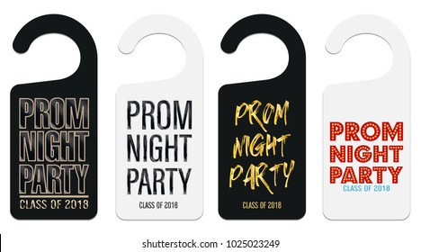 Prom Night Party Room Door Hanging Template