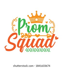 Prom-Quadrat Vektorgrafik-Design.