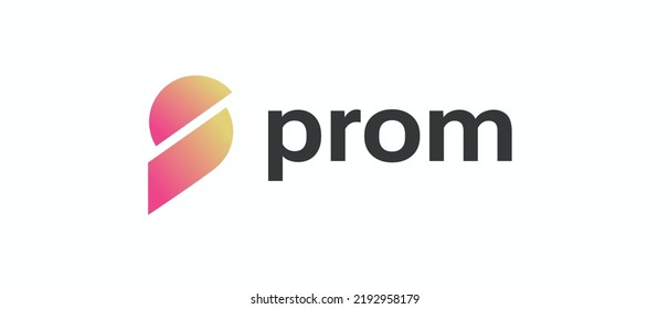 PROM Token cryptocurrency logo on isolated background with copy space. vector illustration of Prom coin banner design concept.