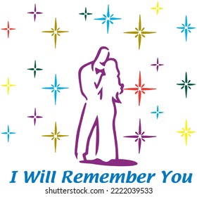 Prom I Will Remember You Vector Illustration