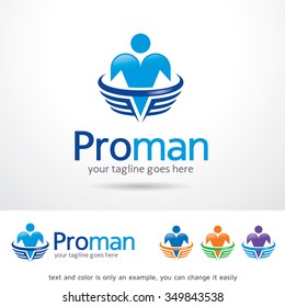 Proman Logo Template Design Vector