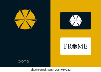 Prome flat logo design. Vector illustration