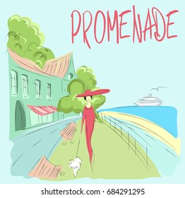 promenade. sketch
