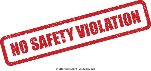 Un prominente sello de goma con textura de grunge rojo con el mensaje 'NO VIOLACIÓN DE SEGURIDAD' se destaca sobre un fondo blanco.